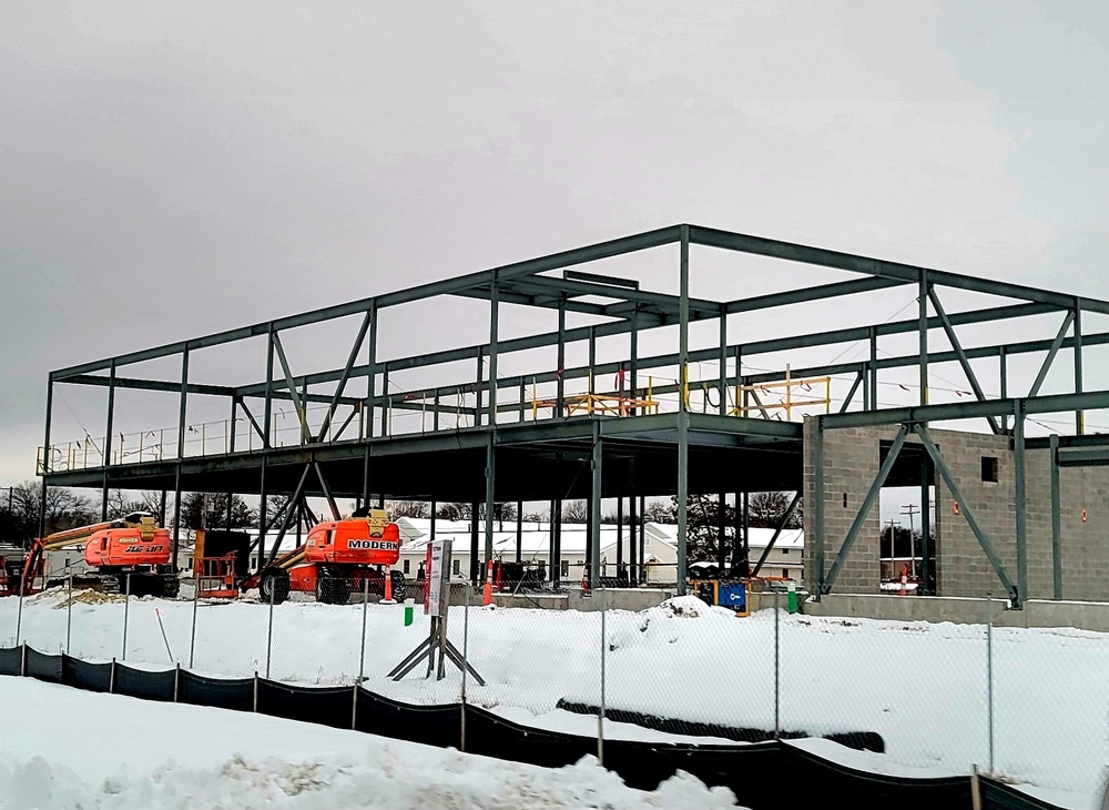 January 2023 construction operations of $11.96 million transient training brigade headquarters at Fort McCoy