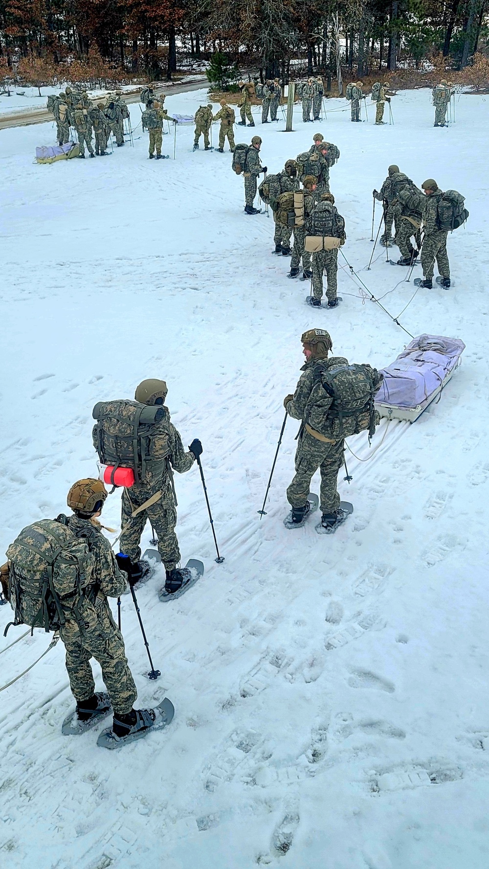 Airmen train in cold-weather tactics, skills at Fort McCoy