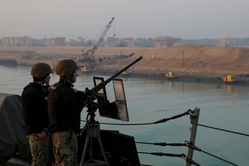 USS Truxton (DDG 103) Transits Suez Canal