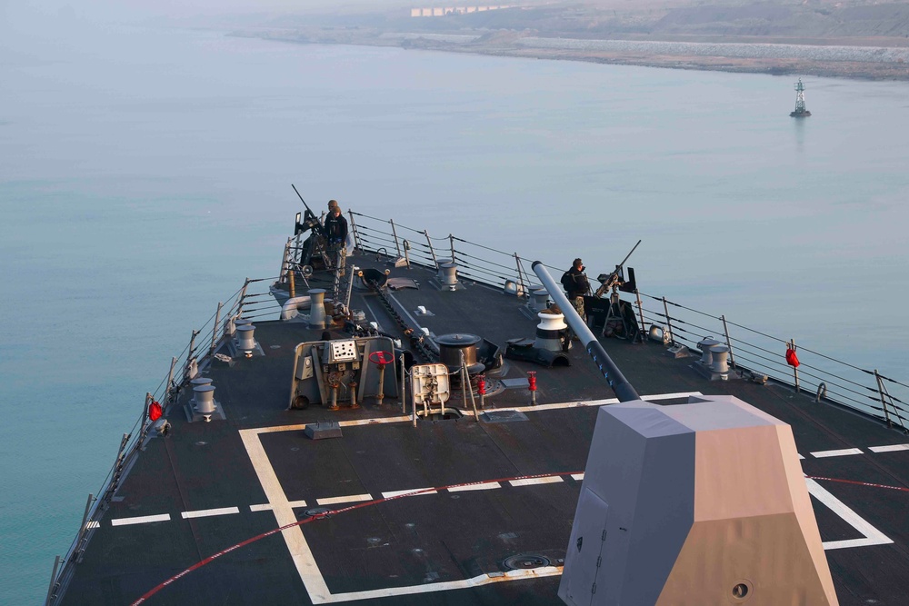 USS Truxton (DDG 103) Transits Suez Canal