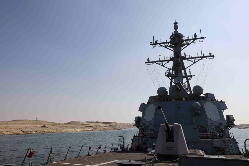 USS Truxton (DDG 103) Transits Suez Canal