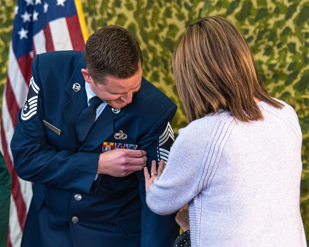 Lease promotes to chief master sergeant