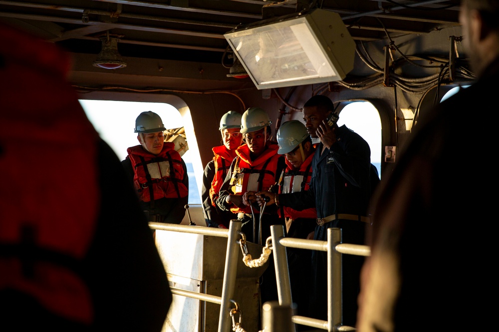 Abraham Lincoln conducts small boat operations