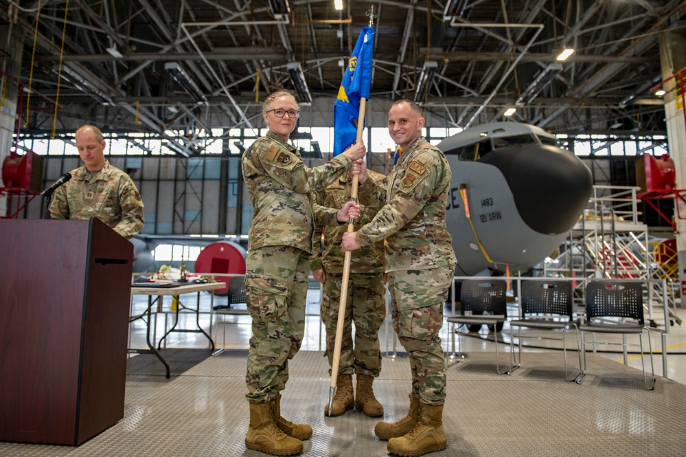 Schnack assumes command of 121st Aircraft Maintenance Squadron