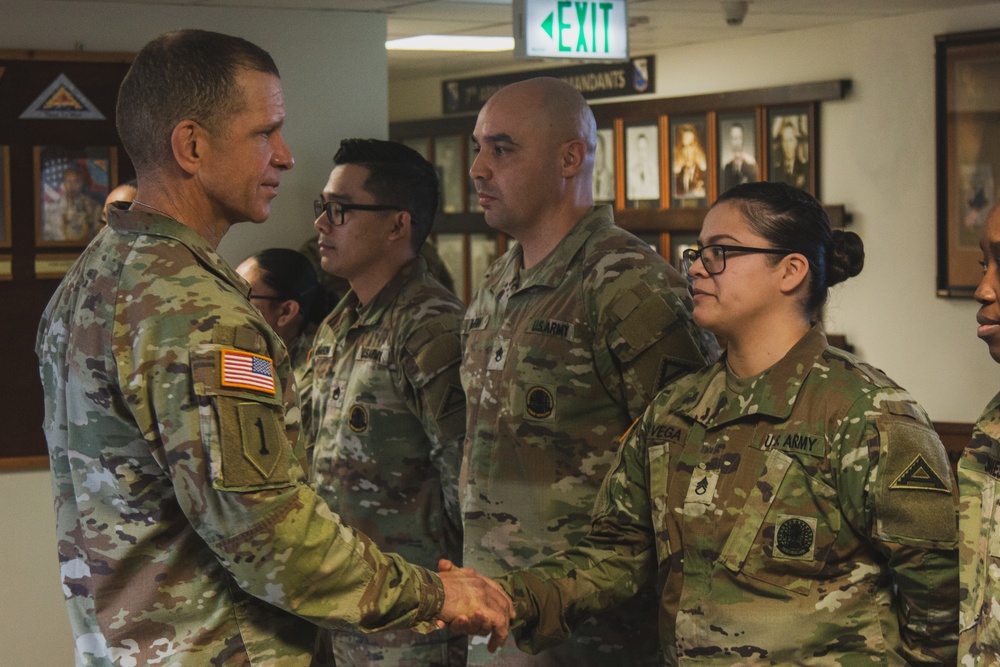 SMA Grinston Visits NCOA Soldiers at Grafenwoehr, Germany