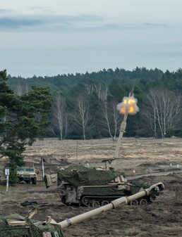 1 ID Bull Battery Blasts into the European Theater Ready to Fight