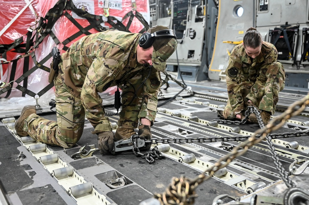 8th EAS Resupplies foward operating base