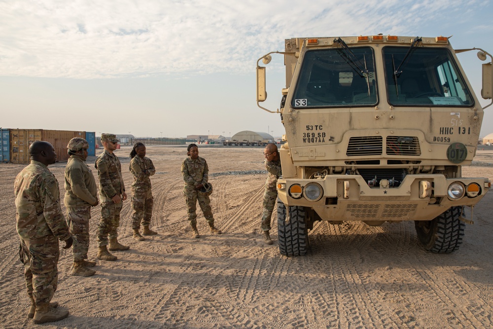 369th Sustainment Expando Van &amp; HMMWV Training