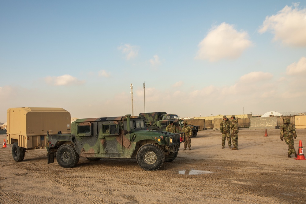 369th Sustainment Expando Van &amp; HMMWV Training