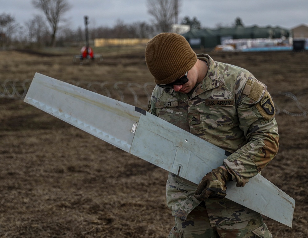 Assembling of the RQ-11B