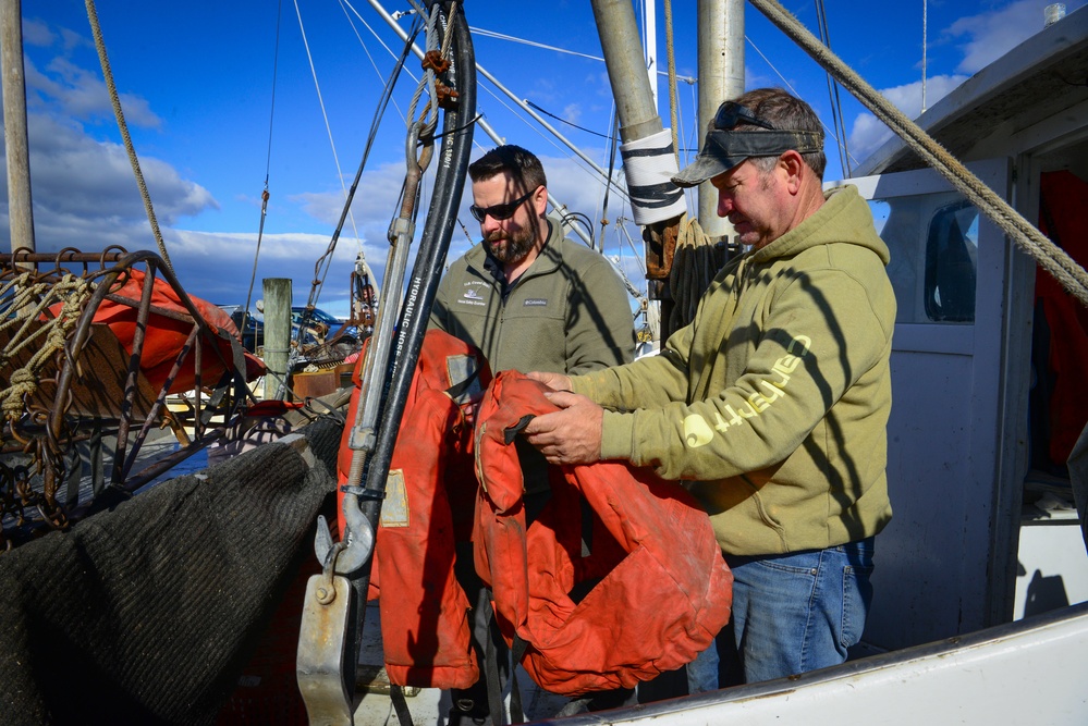 Coast Guard dockside safety exam