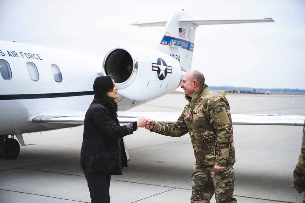 UnderSecAF Gina Ortiz Jones visits Wright-Patt