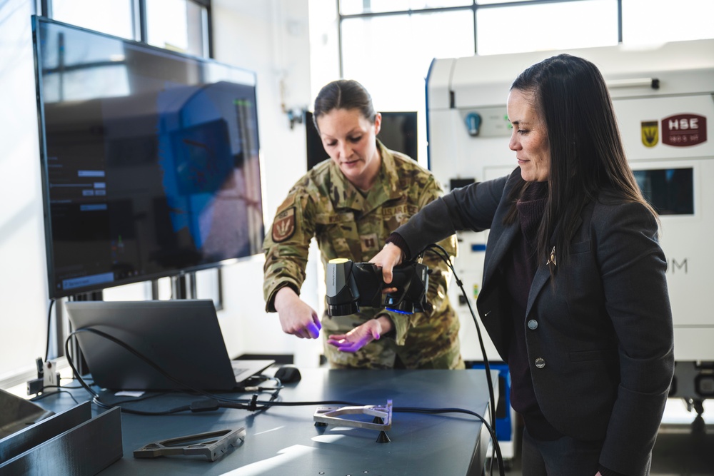 UnderSecAF Gina Ortiz Jones visits Wright-Patt