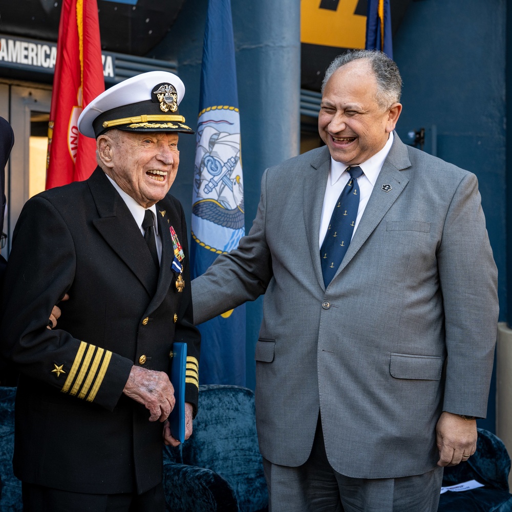 SECNAV Presents the Navy Cross to E. Royce Williams