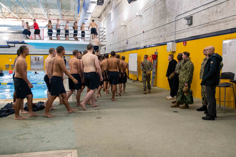 US Navy Recruit Training Command Hosted Nordic Defence Cooperations’ Master Chief Petty Officers of the Navy