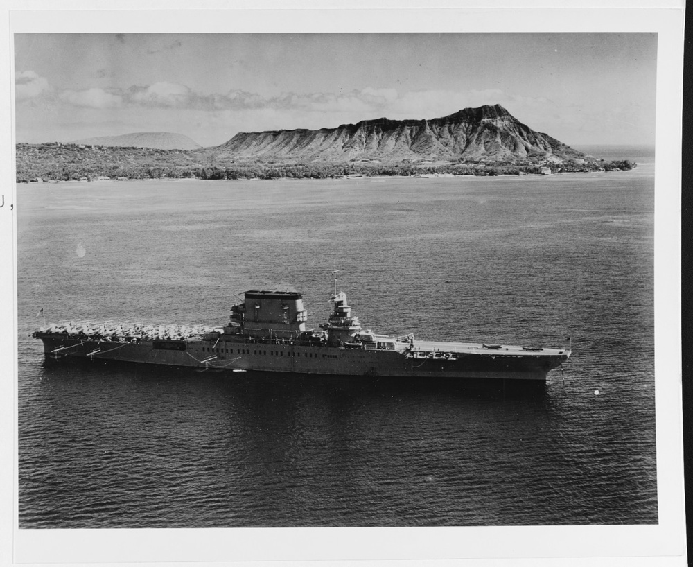 U.S. Navy's second aircraft carrier USS Lexington (CV-2)