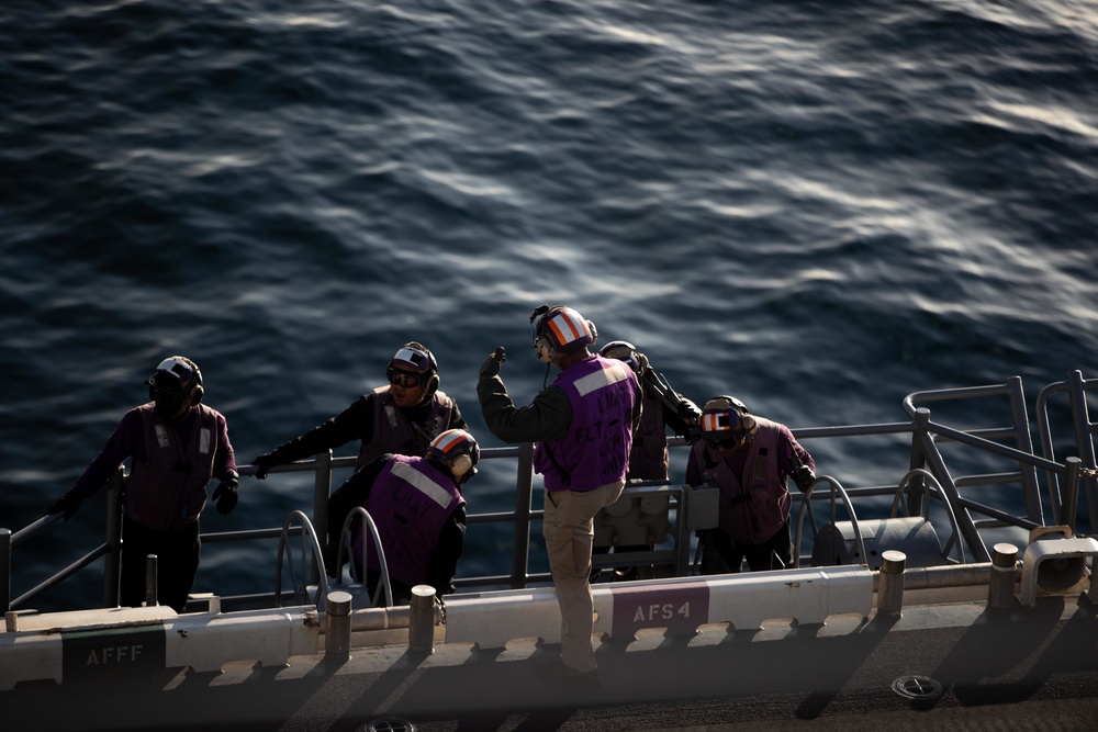 Tripoli Conducts Flight Operations with USAF 66th Rescue Squadron