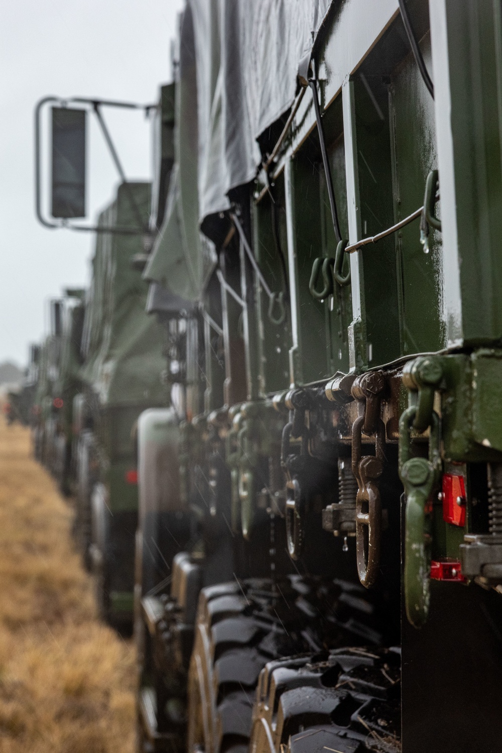 PMINT: 26th MEU’s Logistics Combat Element stage vehicles for Beach Operation