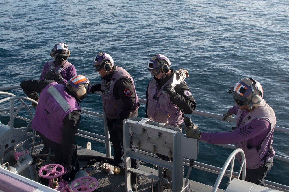 Tripoli Conducts Flight Operations with USAF 66th Rescue Squadron