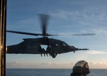 Tripoli Conducts Flight Operations with USAF 66th Rescue Squadron