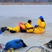 Fort McCoy firefighters train to save people clinging to ice with surface ice rescue training