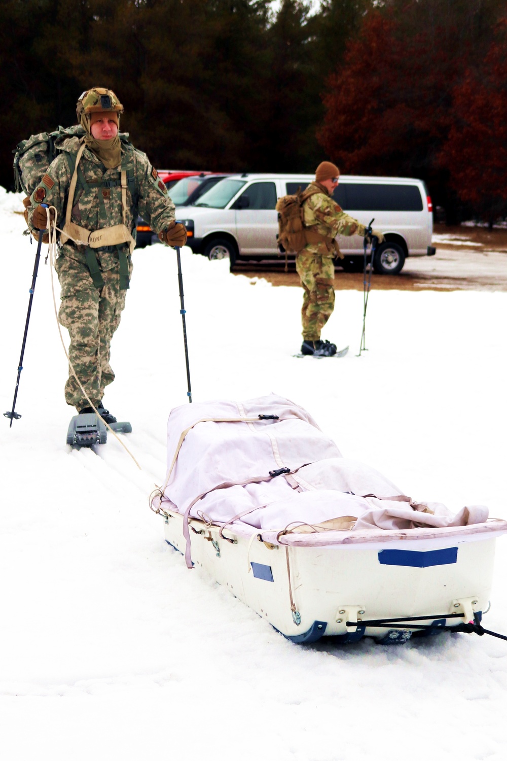 Airmen train in cold-weather tactics, skills at Fort McCoy