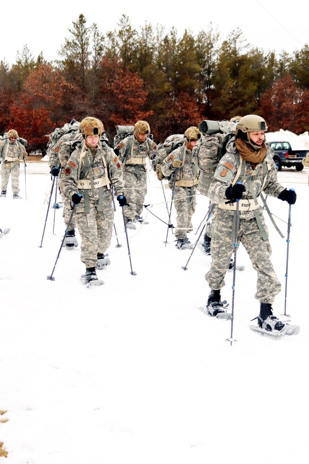 Airmen train in cold-weather tactics, skills at Fort McCoy