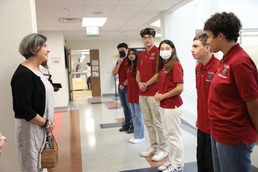 Student ambassadors at Zama Middle High School represent school, community with pride