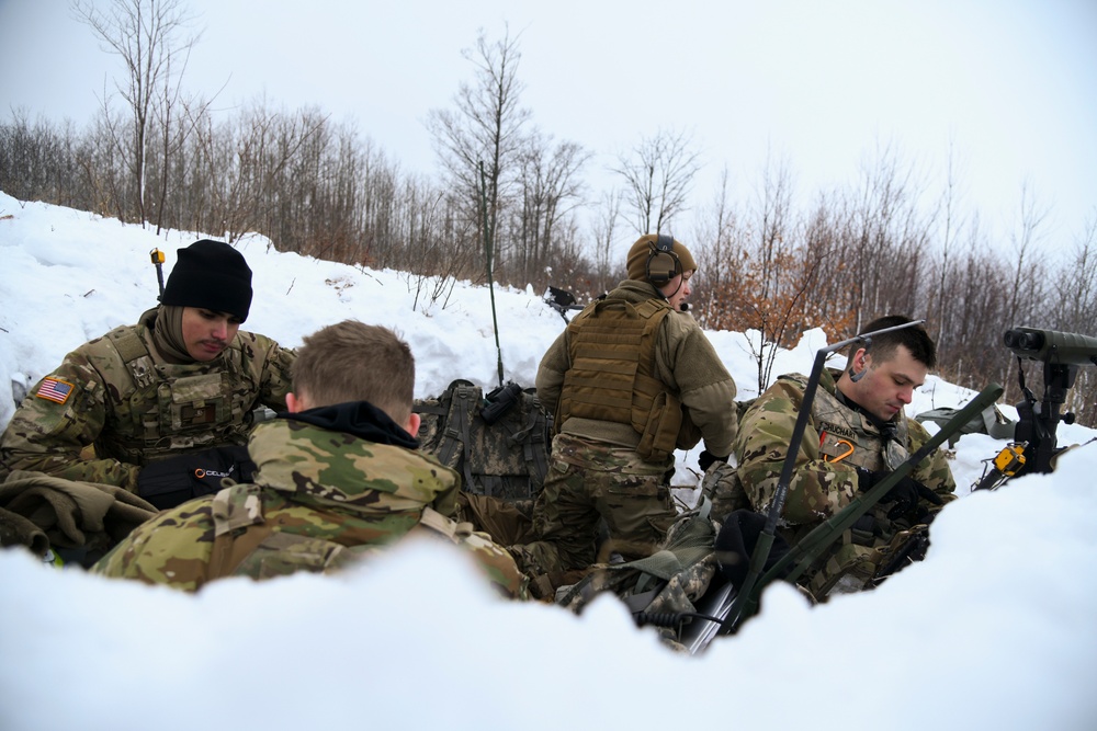 120th Field Artillery Regiment forward observers train at Northern Strike 23-1