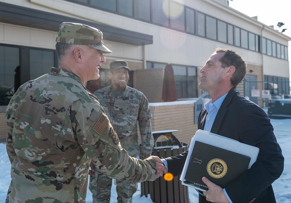 Congressman Jason Crow Visits Buckley SFB