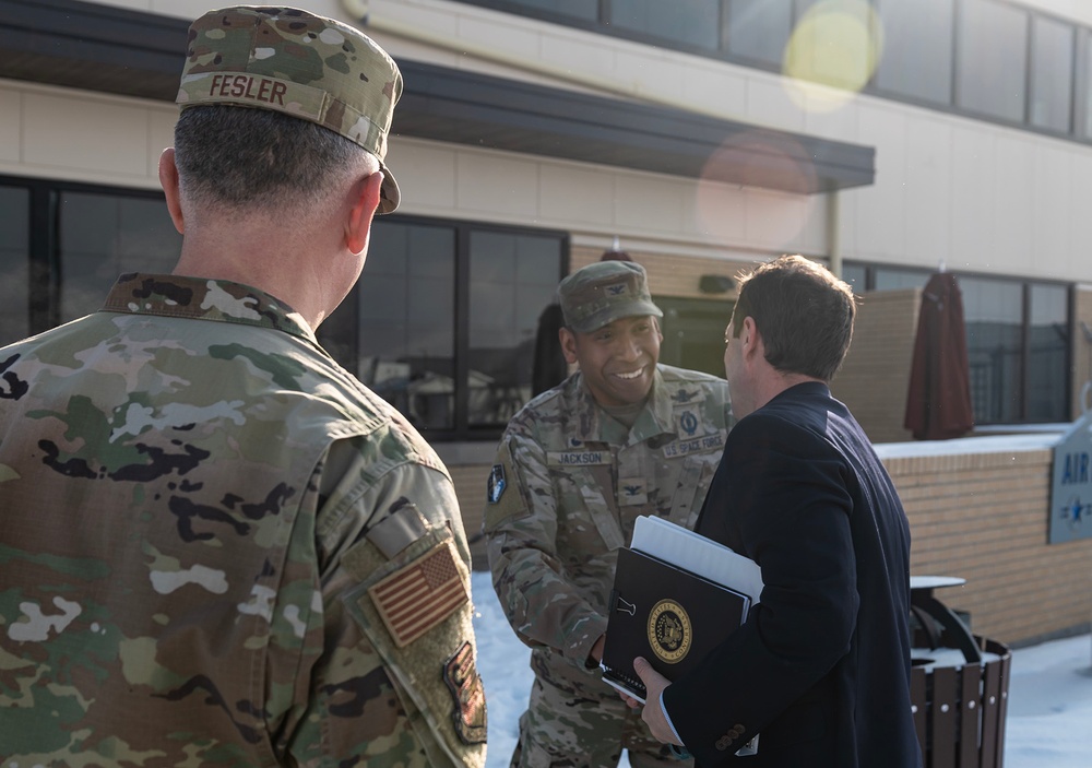 Congressman Jason Crow Visits Buckley SFB