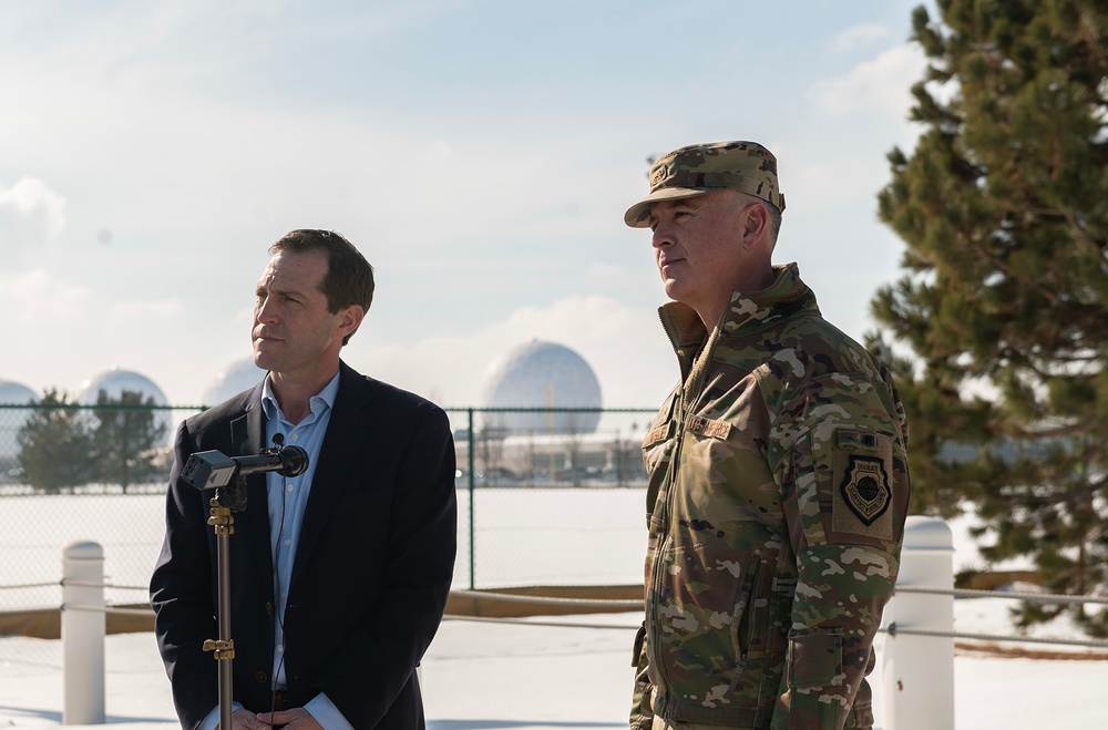 Congressman Jason Crow Visits Buckley SFB