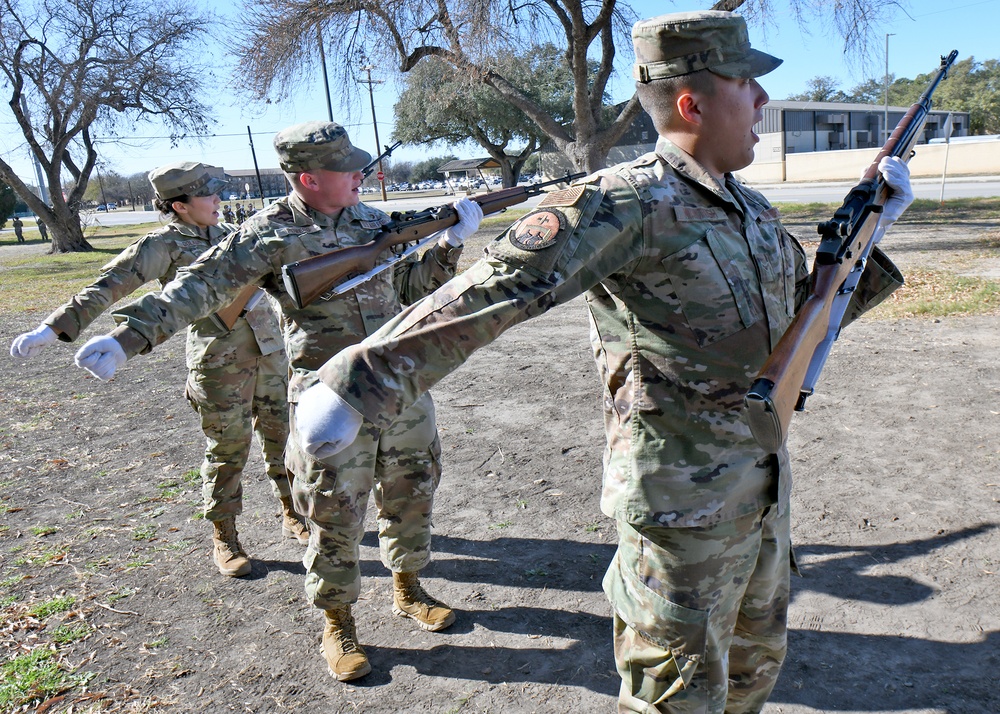 JBSA-Honor Guard training