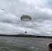 Soldiers from the 95th Civil Affairs Brigade (SO)(A) conduct a water jump at Mott Lake