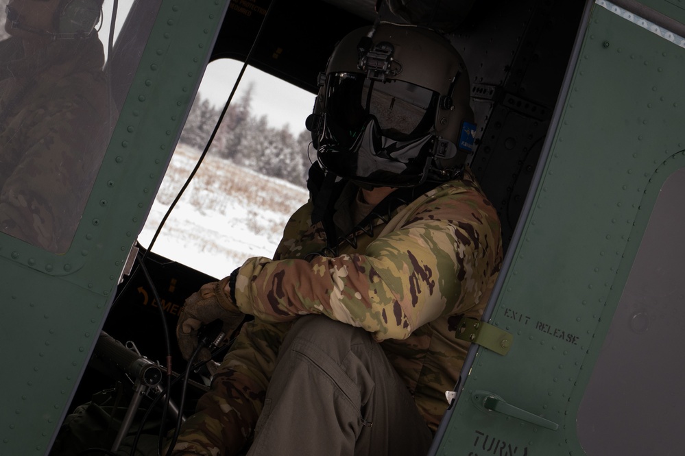 36th Rescue Squadron UH-1N Huey training