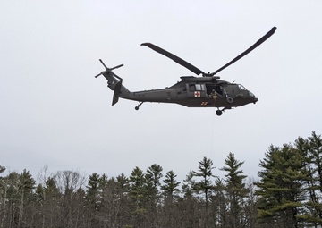 Civil Affairs Soldiers from the 97th Civil Affairs Battalion, 95th Civil Affairs Brigade (SO)(A), conduct a realistic military training exercise with the New Hampshire Army National Guard
