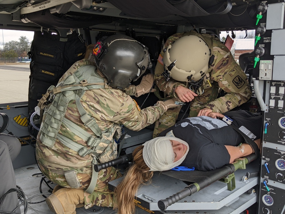 Civil Affairs Soldiers from the 97th Civil Affairs Battalion, 95th Civil Affairs Brigade (SO)(A), conduct a realistic military training exercise with the New Hampshire Army National Guard