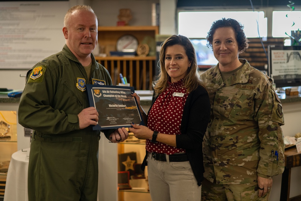 MacDill recognizes arts &amp; crafts civilians during Champ of the Week