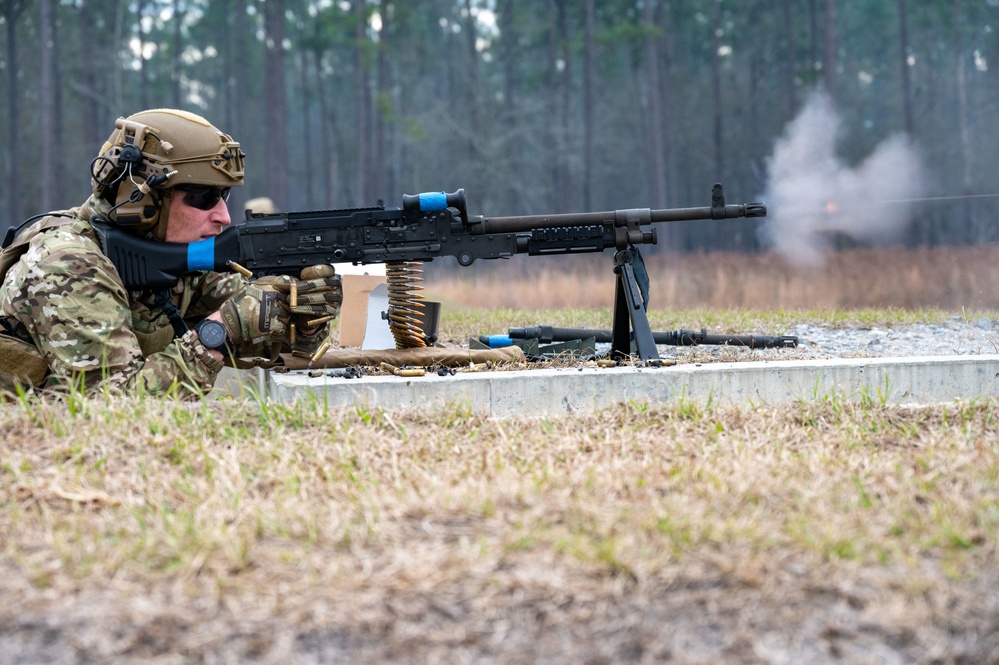 304th Rescue Squadron pararescuemen combat arms training