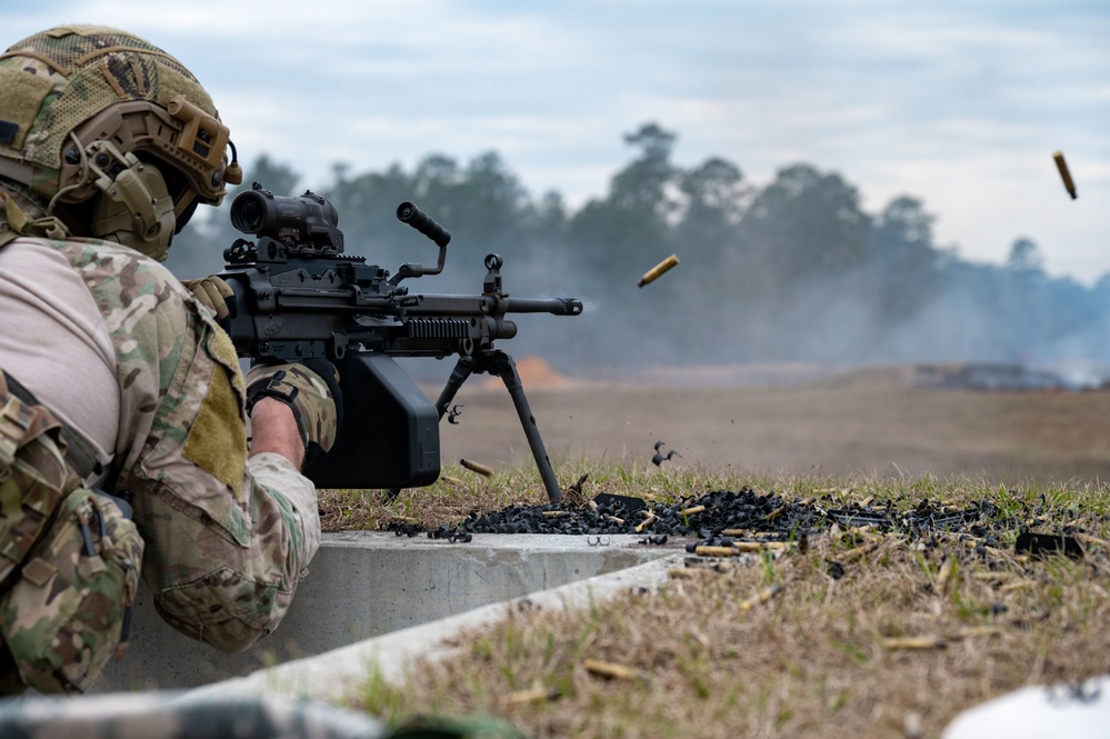 304th Rescue Squadron pararescuemen combat arms training