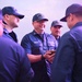 USCGC Spencer's crew gathers for a Cutterman ceremony