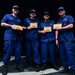 USCGC Spencer's crew gathers for a Cutterman ceremony