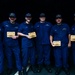 USCGC Spencer's crew gathers for a Cutterman ceremony