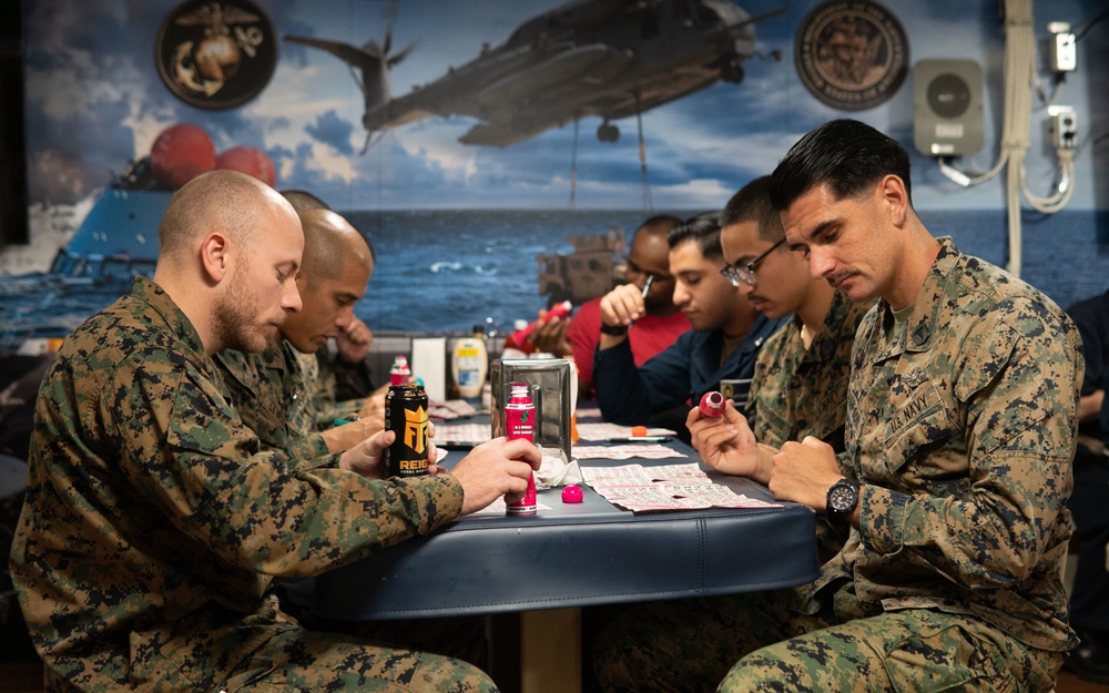 13th MEU Shipmates Play Bingo