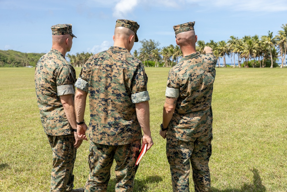 Marine Corps Installations Pacific Commanding General Visits Asan Beach for Site Survey