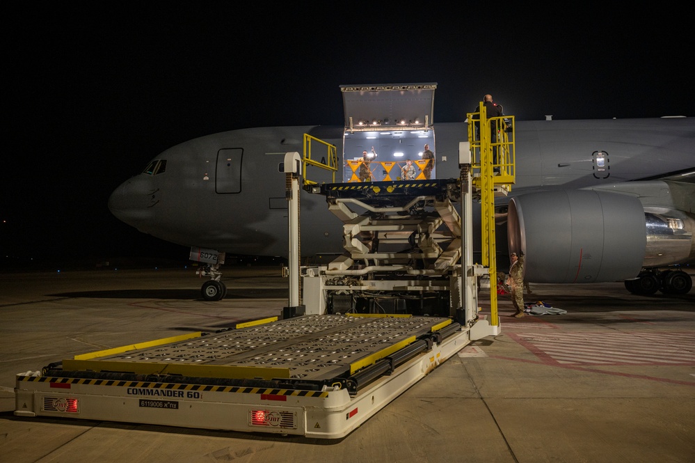 U.S. Air Force fighters and tankers arrive at Nevatim Airbase for Juniper Oak