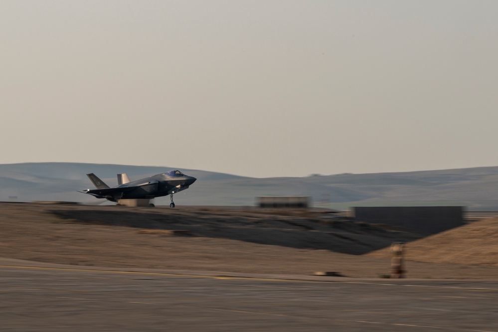 U.S. Air Force KC-46s, F-35s arrive on Nevatim Air Base for Juniper Oak