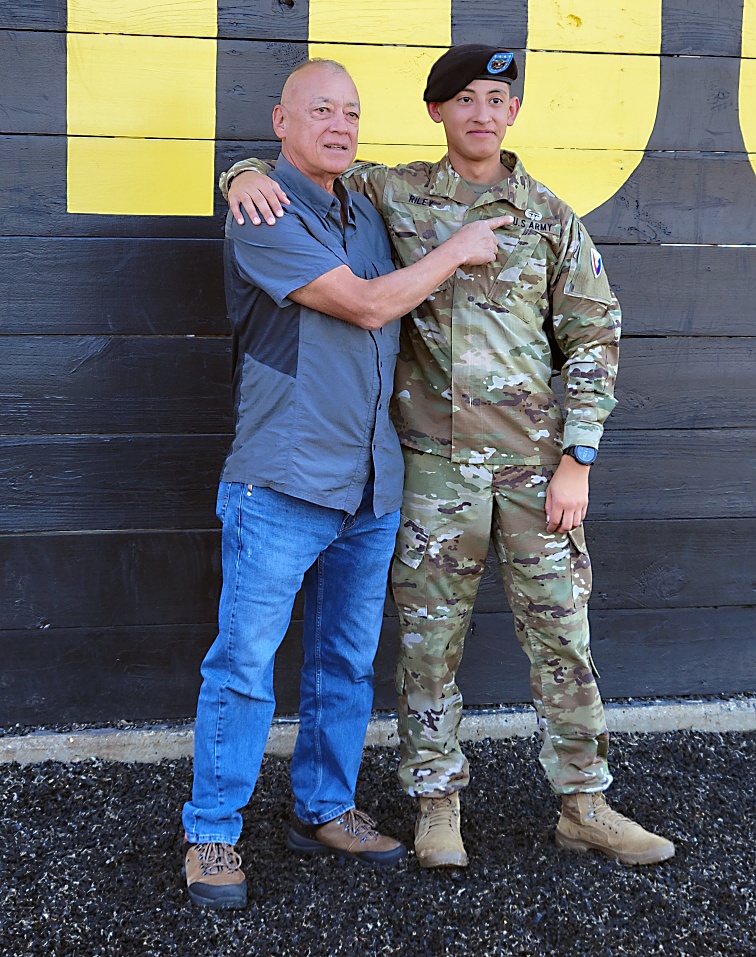 SPC Riley and father