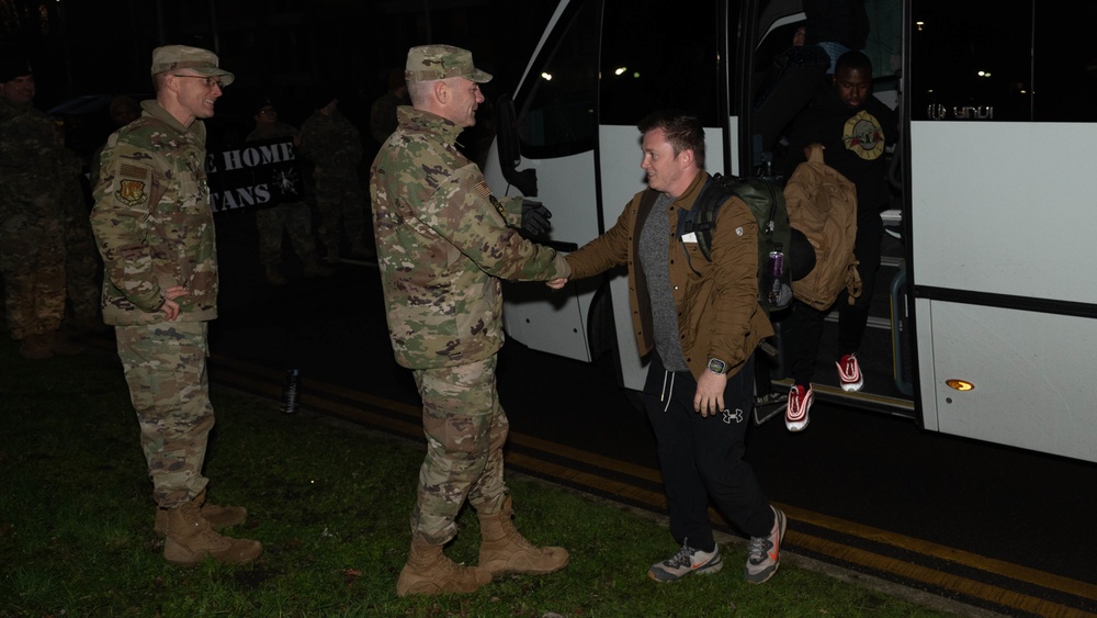 Security Forces Airmen return from deployment