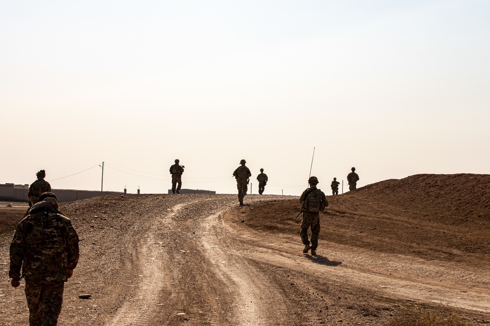 Task Force Viking conducts a joint patrol with Syrian Democratic Forces